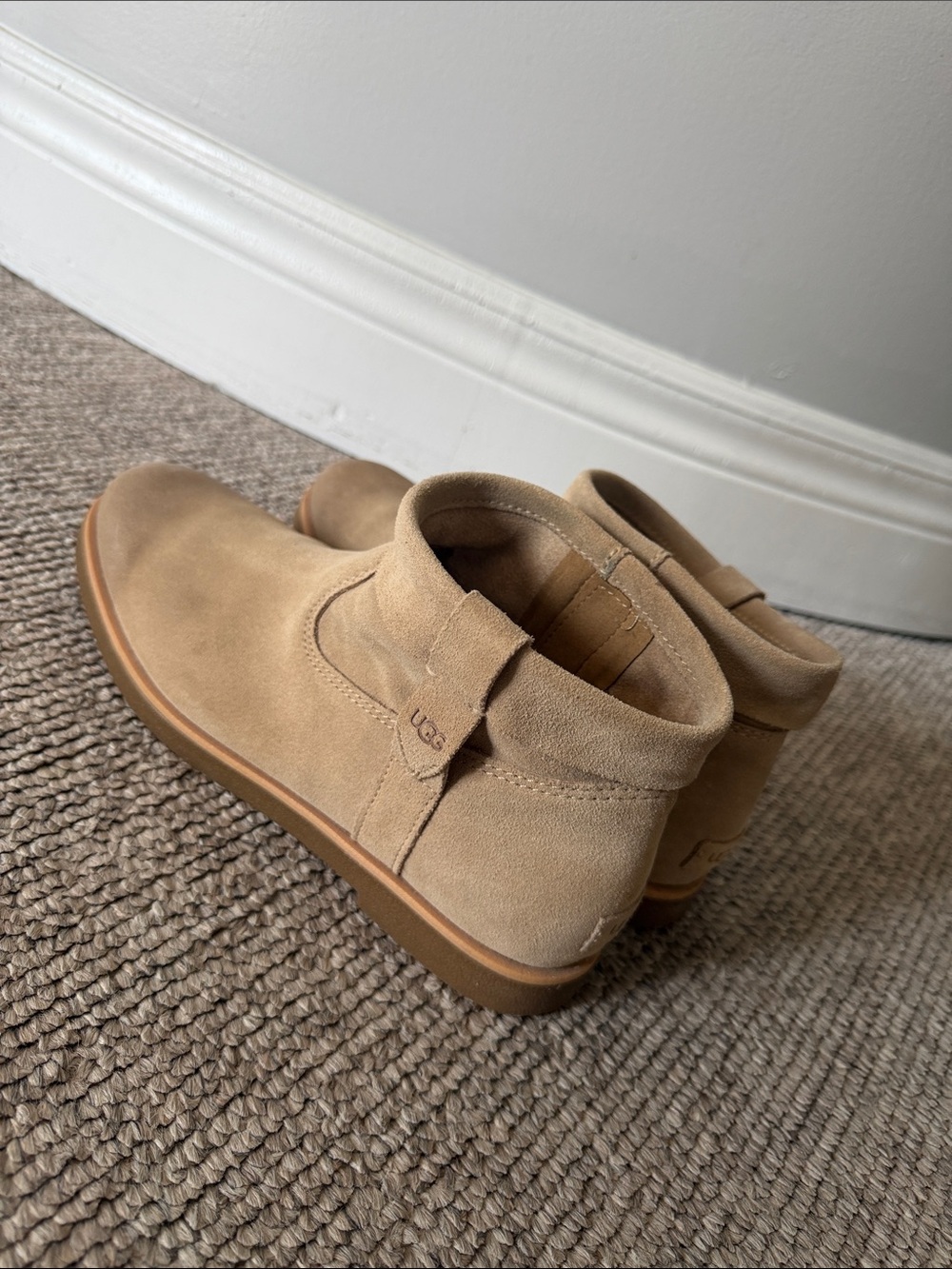 UGG Women’s- Sand Suede Ankle Boots - Light Tan